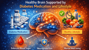 Do Diabetes Drugs Affect the Brain? Ahealthy brain Supported by diabetes medication and lifestyle.