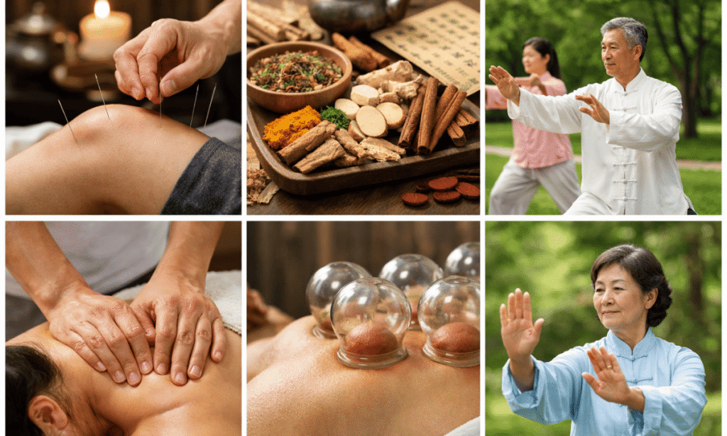 Traditional Chinese medicine acupuncture treatment for arthritis remedies and pain relief.
